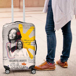 African American Coretta Scott King Luggage Cover Honoring The Legacy Hand Draw Style