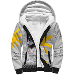 African American Coretta Scott King Sherpa Hoodie Honoring The Legacy Hand Draw Style