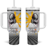 African American Coretta Scott King Tumbler With Handle Honoring The Legacy Hand Draw Style