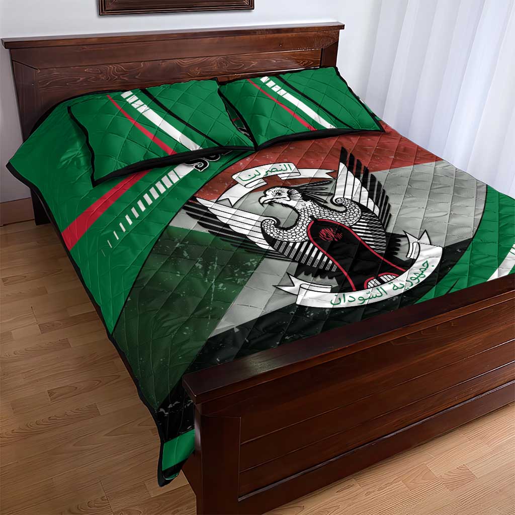African Sudan Quilt Bed Set Victory Is Ours - African Pride