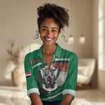 African Sudan Women Casual Shirt Victory Is Ours - African Pride