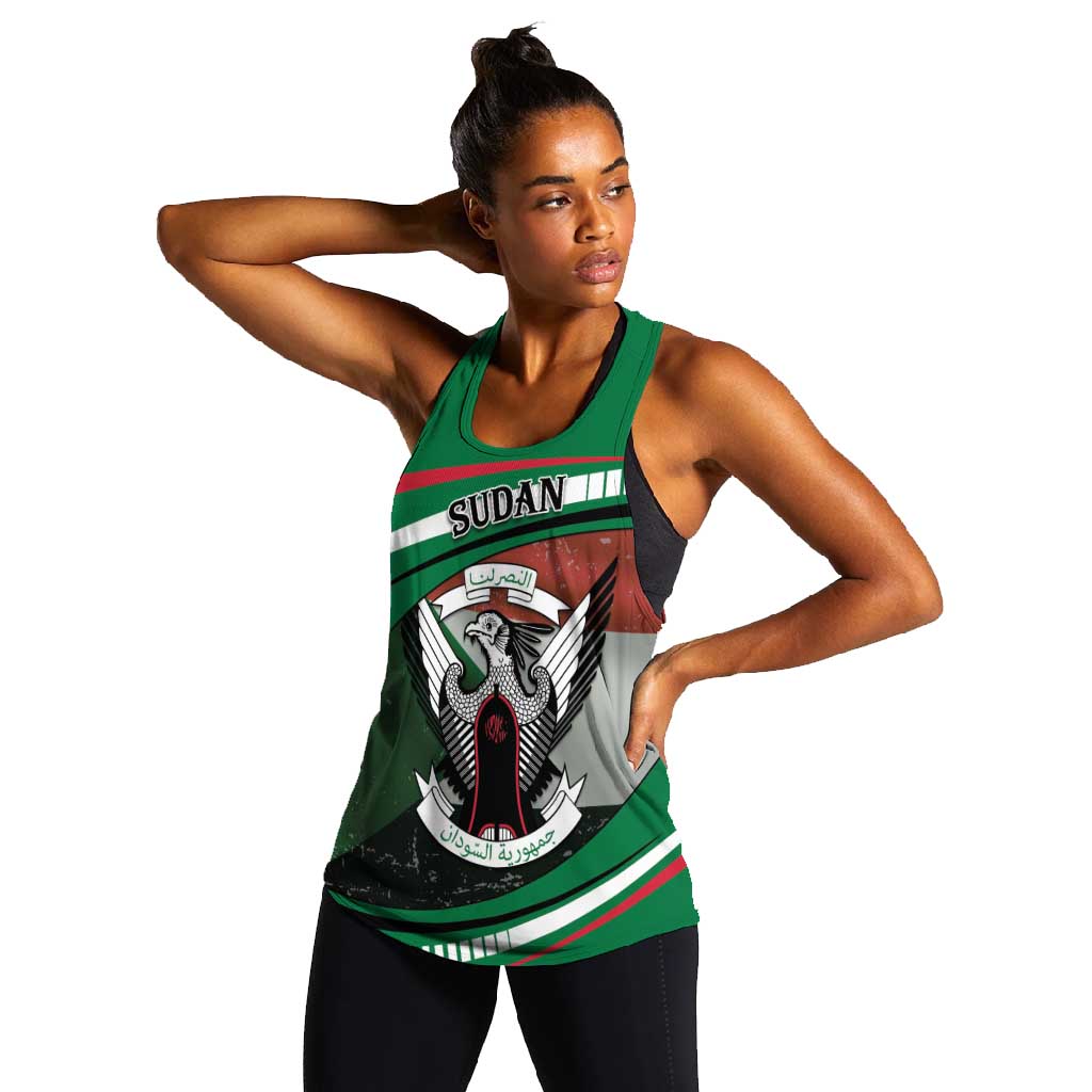 African Sudan Women Racerback Tank Victory Is Ours - African Pride