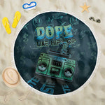 Dope Like Hip Hop Beach Blanket Hiphop Graffiti Style - African Pride