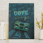 Dope Like Hip Hop Canvas Wall Art Hiphop Graffiti Style - African Pride