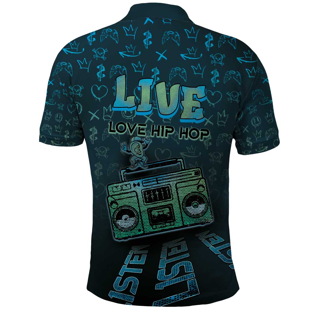 Dope Like Hip Hop Polo Shirt Hiphop Graffiti Style - African Pride