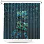 Dope Like Hip Hop Shower Curtain Hiphop Graffiti Style - African Pride