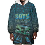Dope Like Hip Hop Wearable Blanket Hoodie Hiphop Graffiti Style - African Pride
