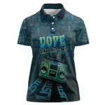 Dope Like Hip Hop Women Polo Shirt Hiphop Graffiti Style - African Pride