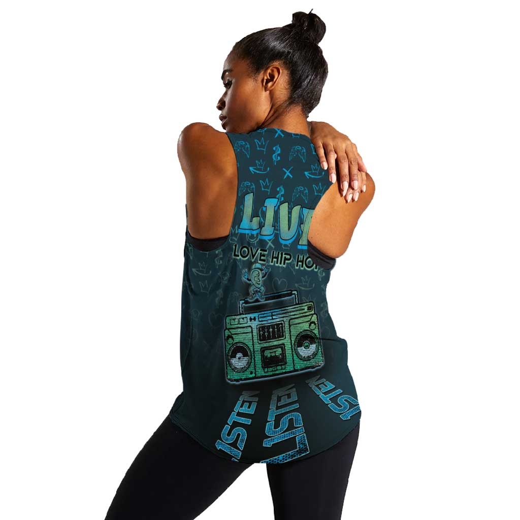 Dope Like Hip Hop Women Racerback Tank Hiphop Graffiti Style - African Pride