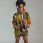 Black Women Hoodie Dress Afro Latina Queen - African Pride