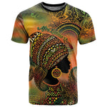 Black Women T shirt Afro Latina Queen - African Pride