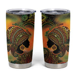 Black Women Tumbler Cup Afro Latina Queen - African Pride