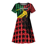 Personalized Juneteenth 1865 Kid Short Sleeve Dress Break Every Chain