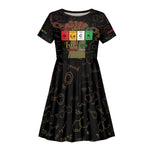 Juneteenth 1865 Kid Short Sleeve Dress Unapologetically Black