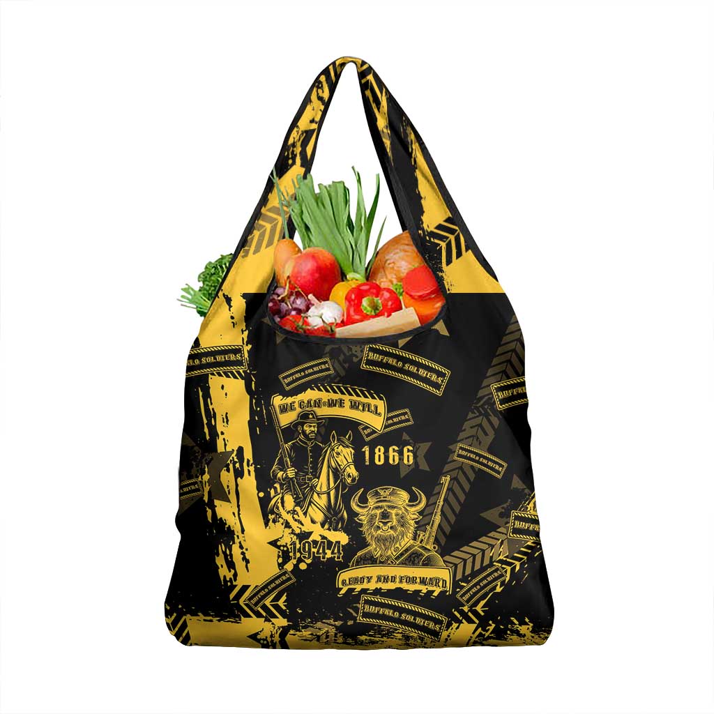 Buffalo Soldiers African American Grocery Bag Military Urban Retro Style - African Pride