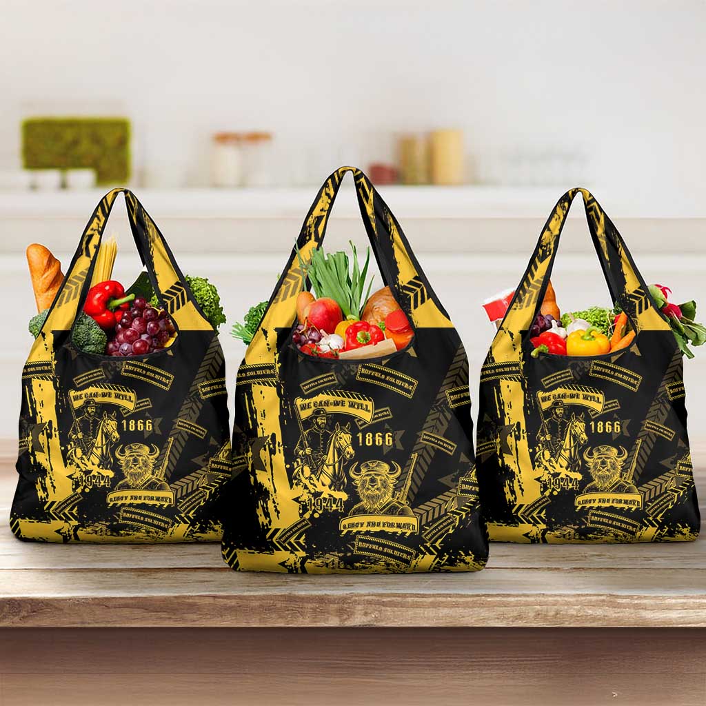 Buffalo Soldiers African American Grocery Bag Military Urban Retro Style - African Pride