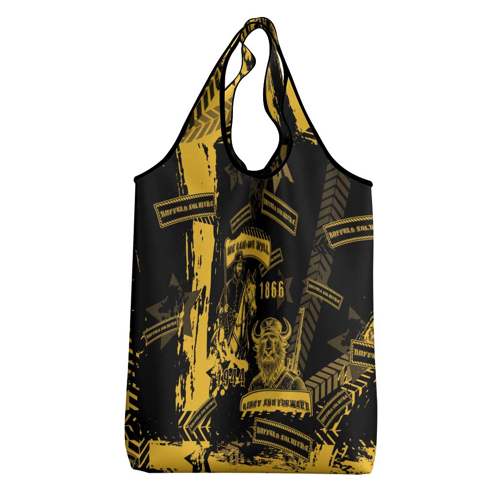 Buffalo Soldiers African American Grocery Bag Military Urban Retro Style - African Pride