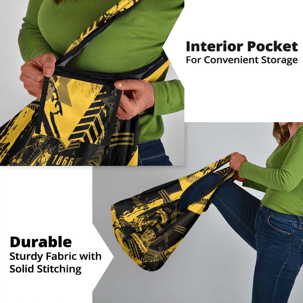 Buffalo Soldiers African American Grocery Bag Military Urban Retro Style - African Pride