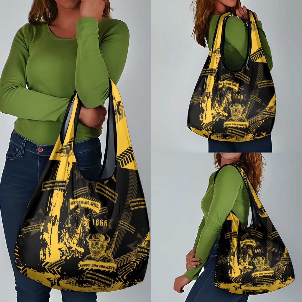 Buffalo Soldiers African American Grocery Bag Military Urban Retro Style - African Pride