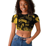 Buffalo Soldiers African American Raglan Cropped T shirt Military Urban Retro Style - African Pride