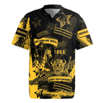 Buffalo Soldiers African American Rugby Jersey Military Urban Retro Style - African Pride