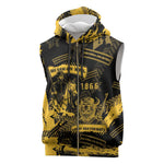 Buffalo Soldiers African American Sleeveless Zip Hoodie Military Urban Retro Style - African Pride
