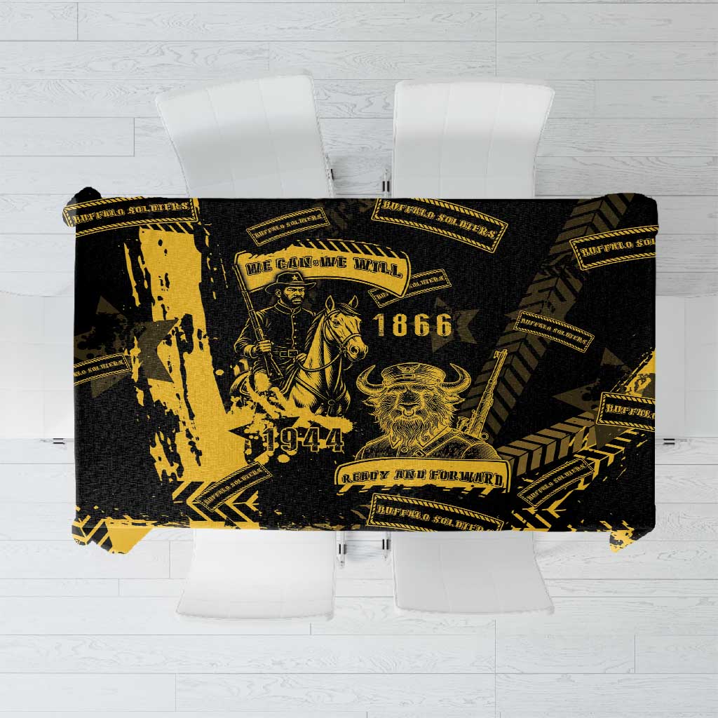 Buffalo Soldiers African American Tablecloth Military Urban Retro Style - African Pride