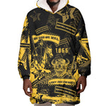 Buffalo Soldiers African American Wearable Blanket Hoodie Military Urban Retro Style - African Pride