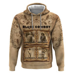 Black Cowboy Hoodie African American Black History Western Grunge - African Pride