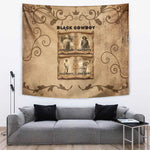 Black Cowboy Tapestry African American Black History Western Grunge - African Pride