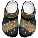 Ethiopia Saba Kemis Sash Style Clogs Shoes Black Color - African Pride