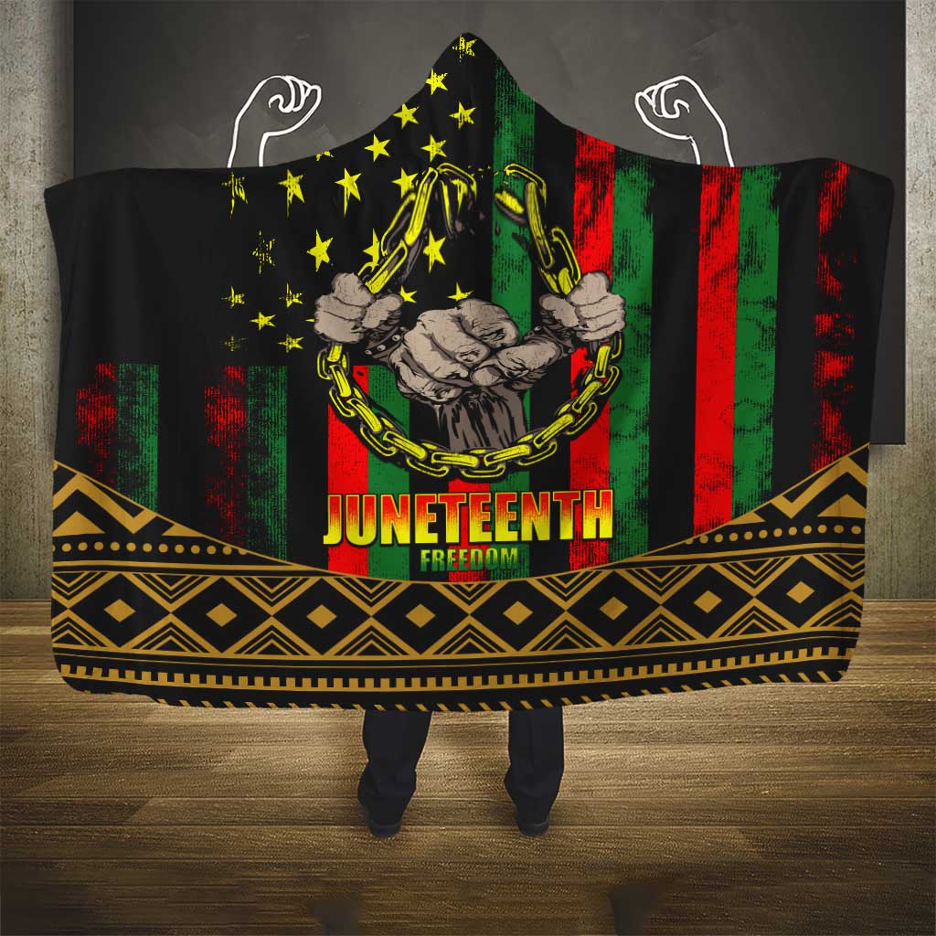 Juneteenth Celebration 2024 Hooded Blanket Black History June 19