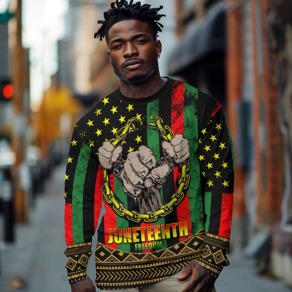 Juneteenth Celebration 2024 Long Sleeve Shirt Black History June 19 LT01