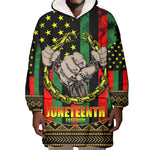 Juneteenth Celebration 2024 Wearable Blanket Hoodie Black History June 19