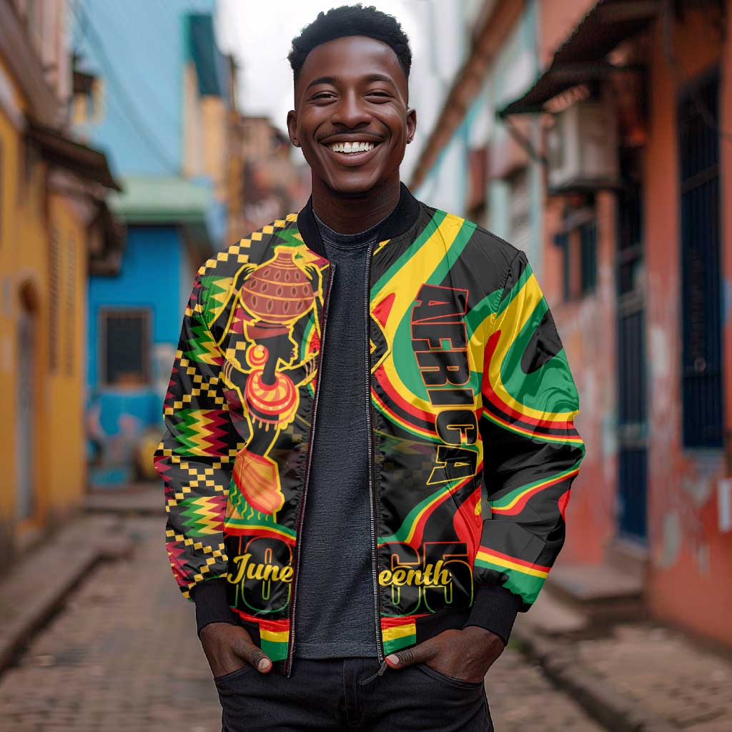 Juneteenth 2024 Sleeve Zip Bomber Jacket 1865 Freedom Day Anniversary