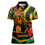 Juneteenth 2024 Women Polo Shirt 1865 Freedom Day Anniversary