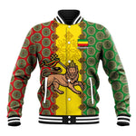 Personalized Ethiopia Baseball Jacket with Lion of Judah and African Pattern Design LT01