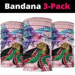 Kenya Independence Day Neck Gaiter Lilac Breasted Roller - Unique Version LT01