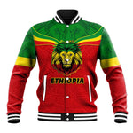 Personalized Ethiopia Baseball Jacket with Lion of Judah Flag Style - Special Version LT01