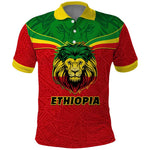 Personalized Ethiopia Polo Shirt with Lion of Judah Flag Style - Special Version
