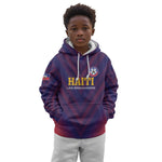 Custom Afro Haiti Football Kid Hoodie Come On Les Grenadiers