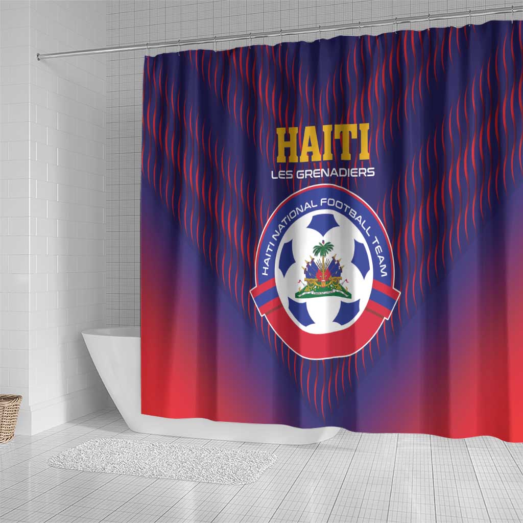 Afro Haiti Football Shower Curtain Come On Les Grenadiers