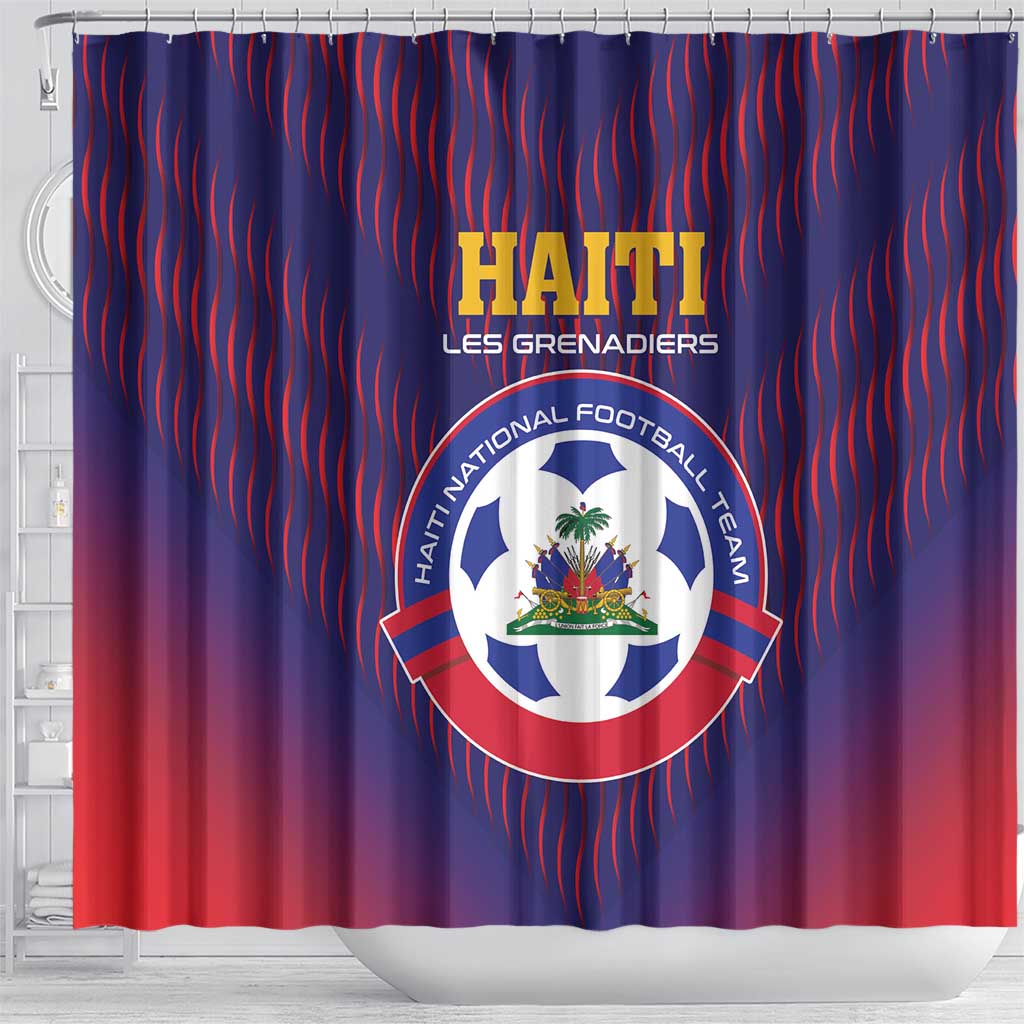 Afro Haiti Football Shower Curtain Come On Les Grenadiers