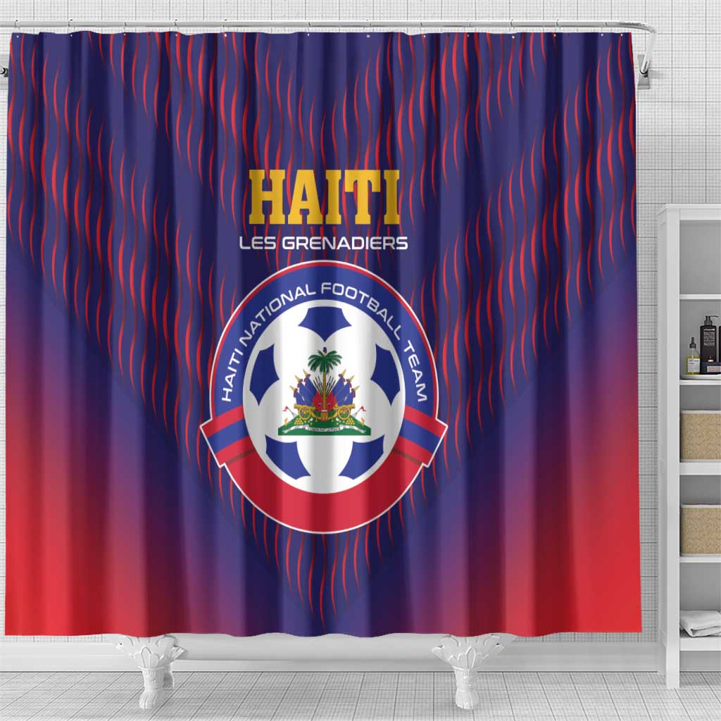 Afro Haiti Football Shower Curtain Come On Les Grenadiers