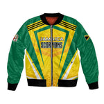 Custom Cricket Jamaica Bomber Jacket Scorpions We Made Legends