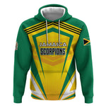 Custom Cricket Jamaica Hoodie Scorpions We Made Legends