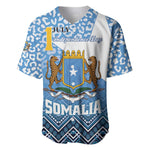Personalized Somalia Independence Day Baseball Jersey African Leopard Pattern