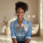 Personalized Somalia Independence Day Women Casual Shirt African Leopard Pattern LT01