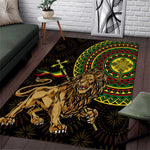 Ethiopia National Day Area Rug Lion Of Judah African Pattern