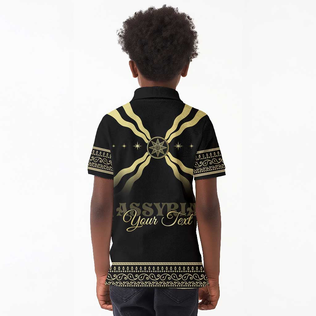Assyria Empire Kid Polo Shirt Assyrian Mythological Spirit
